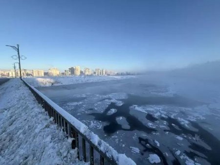 Türkiyənin ən uzun çayı dondu Türkiyənin ən uzun çayı dondu