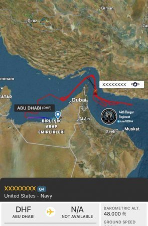 ABŞ İran istiqamətində kəşfiyyat aparır ABŞ İran istiqamətində kəşfiyyat aparır