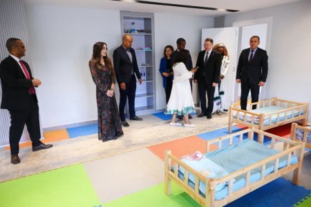 Leyla Əliyeva Əddis-Əbəbədə "MESOB" dövlət xidməti mərkəzində olub