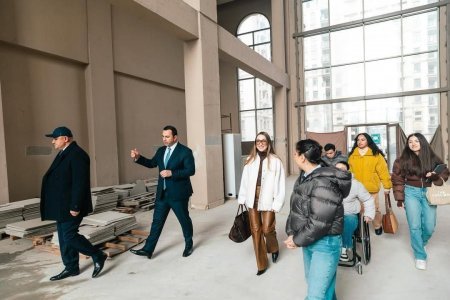 Prezidentin gəlini Alena Əliyeva Atletlər kəndində olub Prezidentin gəlini Alena Əliyeva Atletlər kəndində olub