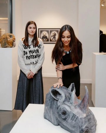 Leyla Əliyeva “Sinxronizasiya” sərgisindən fotolar paylaşıb