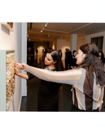 Leyla Əliyeva “Sinxronizasiya” sərgisindən fotolar paylaşıb