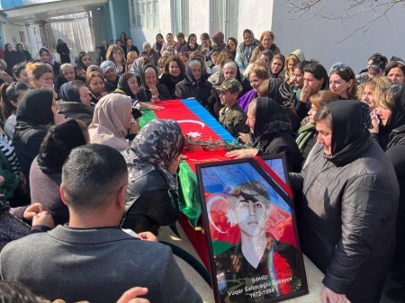 Göyçayda Birinci Qarabağ müharibəsi şəhidimiz Babayev Vüqarın vida mərasimi keçirilir