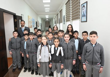 Leyla Əliyeva və Alena Əliyeva Qubada internat məktəbini və STEAM mərkəzini ziyarət ediblər Leyla Əliyeva və Alena Əliyeva Qubada internat məktəbini və STEAM mərkəzini ziyarət ediblər