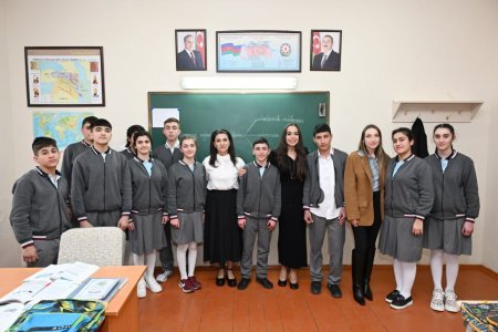 Leyla Əliyeva və Alena Əliyeva Qubada internat məktəbini və STEAM mərkəzini ziyarət ediblər Leyla Əliyeva və Alena Əliyeva Qubada internat məktəbini və STEAM mərkəzini ziyarət ediblər