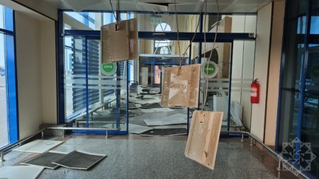 Naxçıvan Beynəlxalq Hava Limanına dron hücumu – hadisə yerindən GÖRÜNTÜLƏR