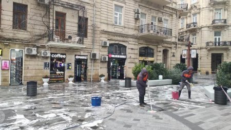 Bakıda genişmiqyaslı təmizlik işləri aparılıb Bakıda genişmiqyaslı təmizlik işləri aparılıb