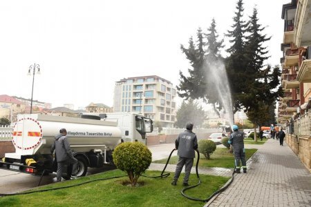 Bakıda genişmiqyaslı təmizlik işləri aparılıb Bakıda genişmiqyaslı təmizlik işləri aparılıb