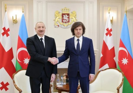 Tbilisidə İlham Əliyev və İrakli Kobaxidze arasında təkbətək görüş keçirilib