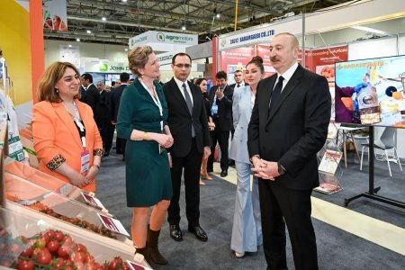 Prezident İlham Əliyev “Caspian Agro Week” və “InterFood Azerbaijan” sərgiləri ilə tanış olub