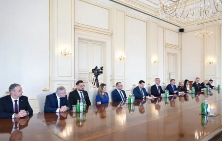 Prezident İlham Əliyev Slovakiya nümayəndə heyətini qəbul edib