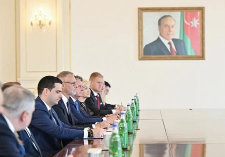 Prezident İlham Əliyev Slovakiya nümayəndə heyətini qəbul edib
