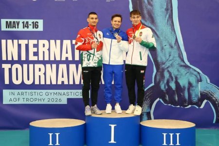 Azərbaycan gimnastları “AGF Trophy”ni 16 medalla başa vurublar Azərbaycan gimnastları “AGF Trophy”ni 16 medalla başa vurublar