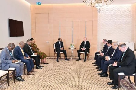 İlham Əliyev Esvatini Kralı III Msvati ilə görüşüb