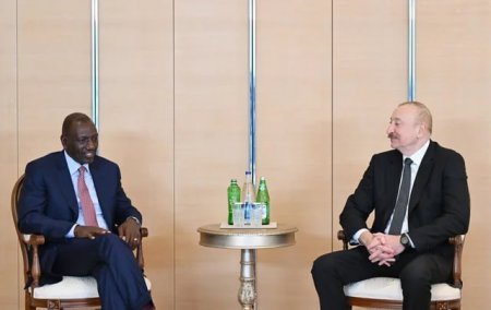 İlham Əliyev Keniya Prezidenti Uillyam Ruto ilə görüşüb