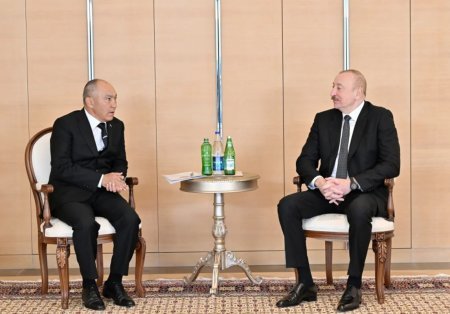 İlham Əliyev Dəryageldi Orazovu qəbul edib