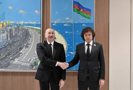 Bakı–Tbilisi əlaqələri müzakirə olunub: İlham Əliyev İrakli Kobaxidze ilə görüşdü Bakı–Tbilisi əlaqələri müzakirə olunub: İlham Əliyev İrakli Kobaxidze ilə görüşdü