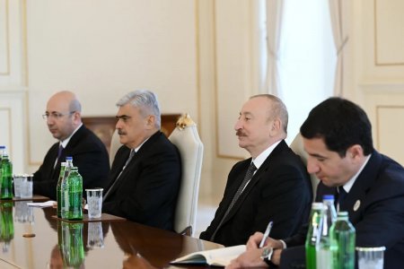 İlham Əliyev Belarus parlamentinin sədrini qəbul etdi