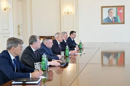İlham Əliyev Belarus parlamentinin sədrini qəbul etdi