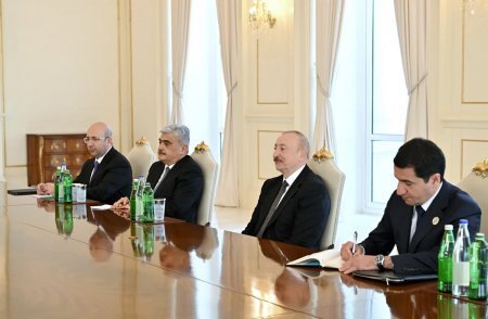 İlham Əliyev Belarus parlamentinin sədrini qəbul etdi