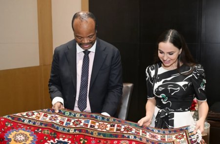 Leyla Əliyeva Esvatini Kralı ilə görüşüb