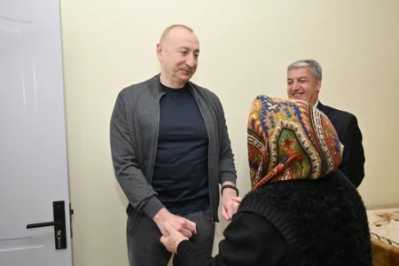 Prezident İlham Əliyev Böyük Qaladərəsi kəndində aparılan bərpa işləri ilə tanış olub