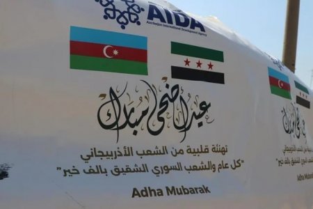 Azərbaycanın Suriyada humanitar aksiyası çərçivəsində 1000 ailəyə qurban əti paylanılıb Azərbaycanın Suriyada humanitar aksiyası çərçivəsində 1000 ailəyə qurban əti paylanılıb