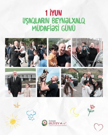 Prezident İlham Əliyev uşaqları təbrik edib Prezident İlham Əliyev uşaqları təbrik edib