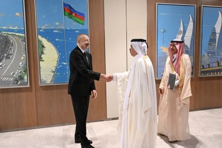 Prezident İlham Əliyev Ərəb Koordinasiya Qrupunun nümayəndə heyətini qəbul edib