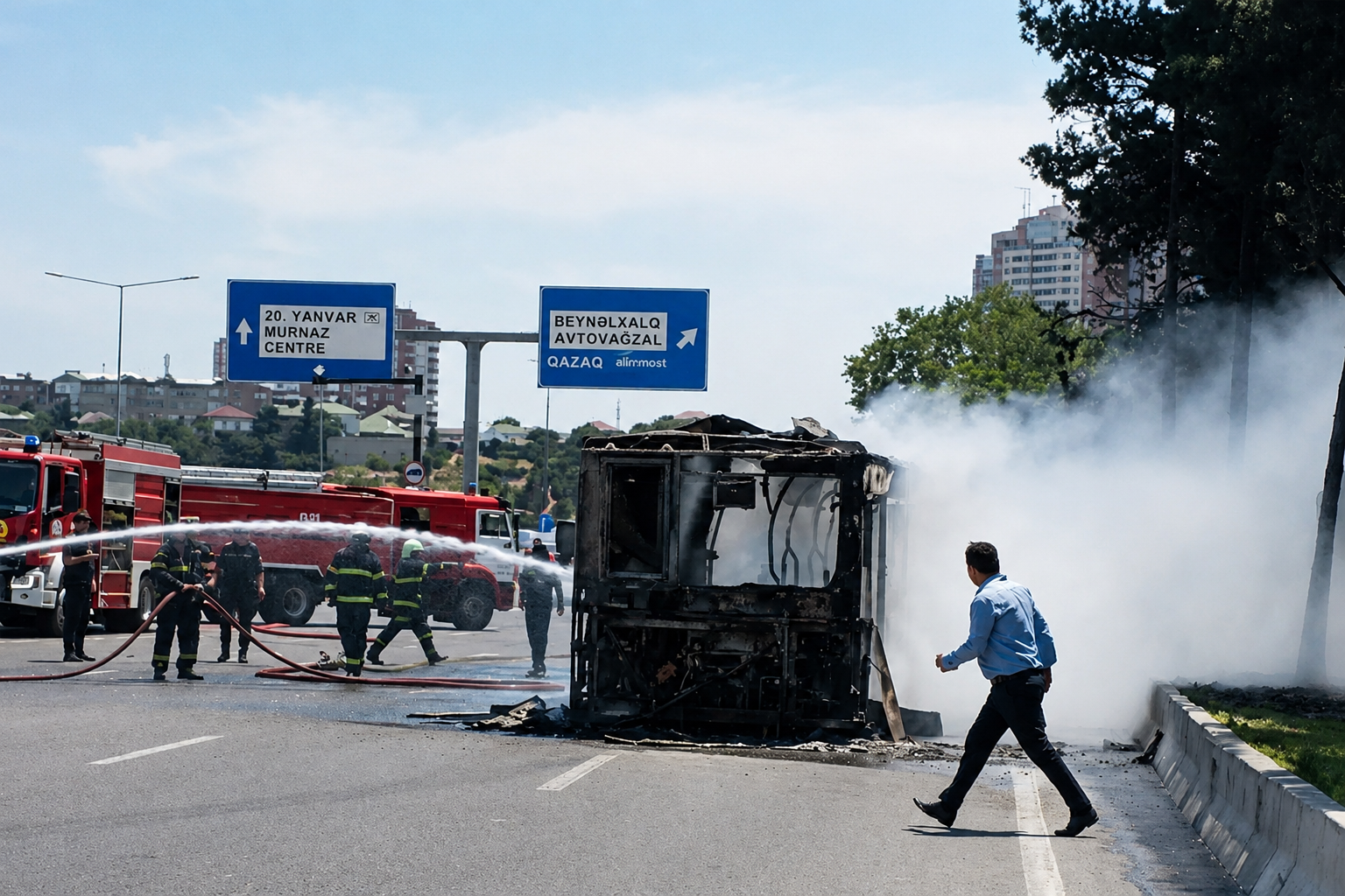 Bakıda sərnişin avtobusu yanıb kül oldu: İlkin səbəb açıqlandı Bakıda sərnişin avtobusu yanıb kül oldu: İlkin səbəb açıqlandı
