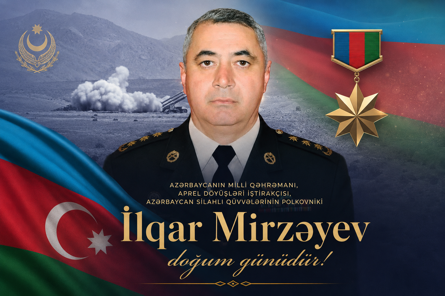 Bu gün Milli Qəhrəman İlqar Mirzəyevin şəhidlik zirvəsinə ucaldığı gündür Bu gün Milli Qəhrəman İlqar Mirzəyevin şəhidlik zirvəsinə ucaldığı gündür