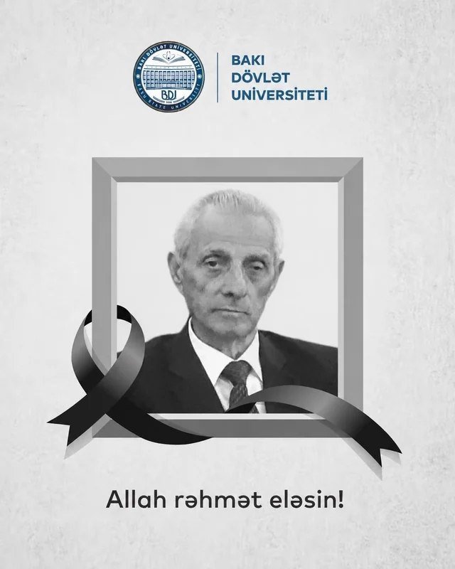 BDU-nun professoru Əmrah Dadaşov vəfat edib BDU-nun professoru Əmrah Dadaşov vəfat edib