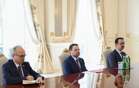 Prezident İlham Əliyev Türkiyənin ədliyyə naziri Akın Gürleki qəbul edib Prezident İlham Əliyev Türkiyənin ədliyyə naziri Akın Gürleki qəbul edib