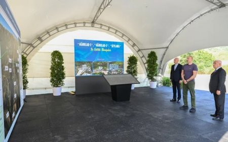 Prezident İlham Əliyev Laçında üç su elektrik stansiyasının açılışında iştirak edib