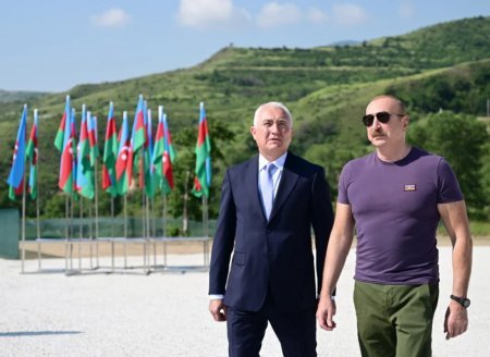 Prezident İlham Əliyev Laçında üç su elektrik stansiyasının açılışında iştirak edib