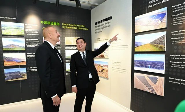Qaradağda 100 MVt gücündə “Qobustan” Günəş Elektrik Stansiyası açılıb Qaradağda 100 MVt gücündə “Qobustan” Günəş Elektrik Stansiyası açılıb