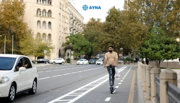 Bakıda mikromobillik zolaqlarının uzunluğu 67,5 kilometrə çatıb