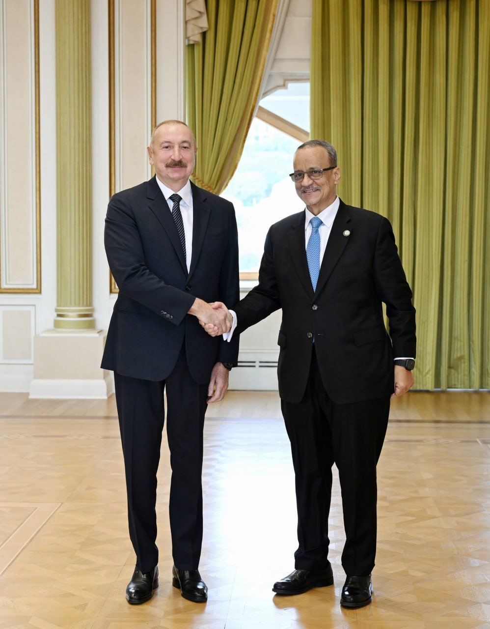 İlham Əliyev İslam Əməkdaşlıq Təşkilatının Baş katibini qəbul edib İlham Əliyev İslam Əməkdaşlıq Təşkilatının Baş katibini qəbul edib